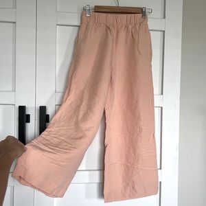 H&M wide leg linen pants
